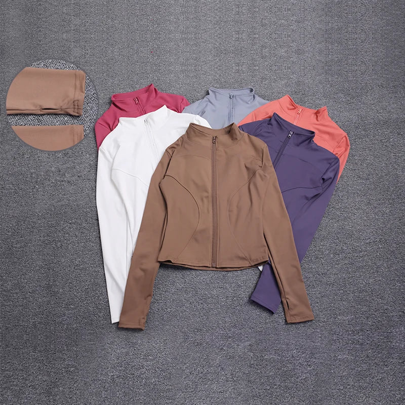 Outfit look- Women’s Slim Fit Gym & Yoga Jacket