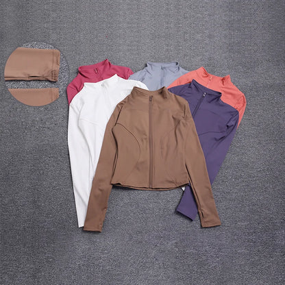 Outfit look- Women’s Slim Fit Gym & Yoga Jacket