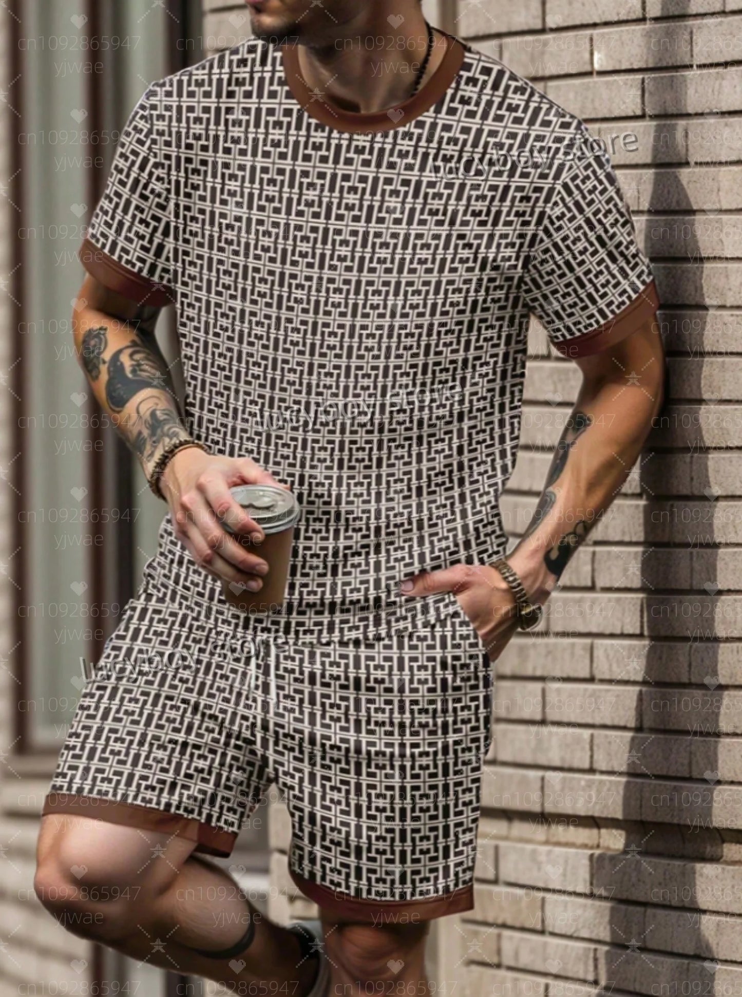 Outfit Look – Summer 3D Plaid Set