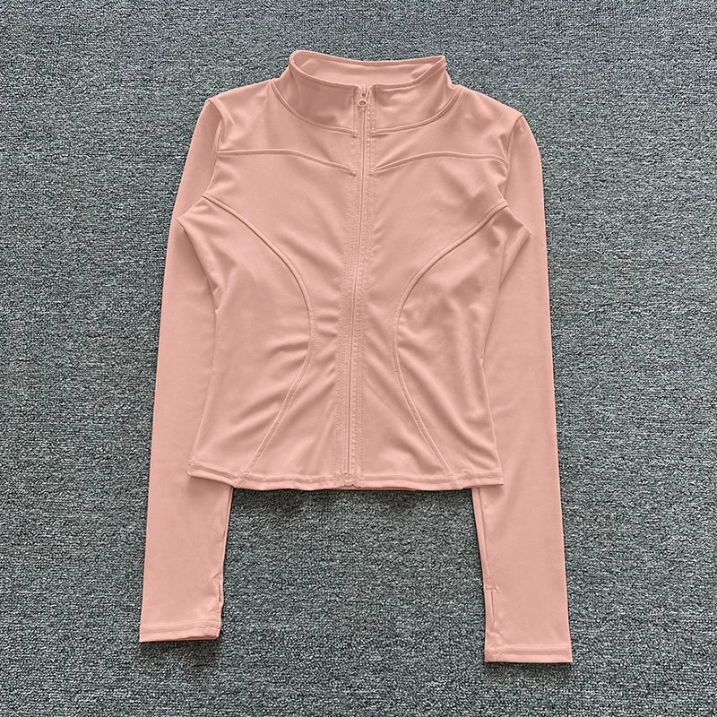 Outfit look- Women’s Slim Fit Gym & Yoga Jacket