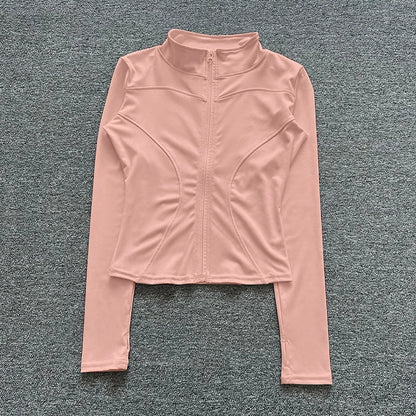 Outfit look- Women’s Slim Fit Gym & Yoga Jacket