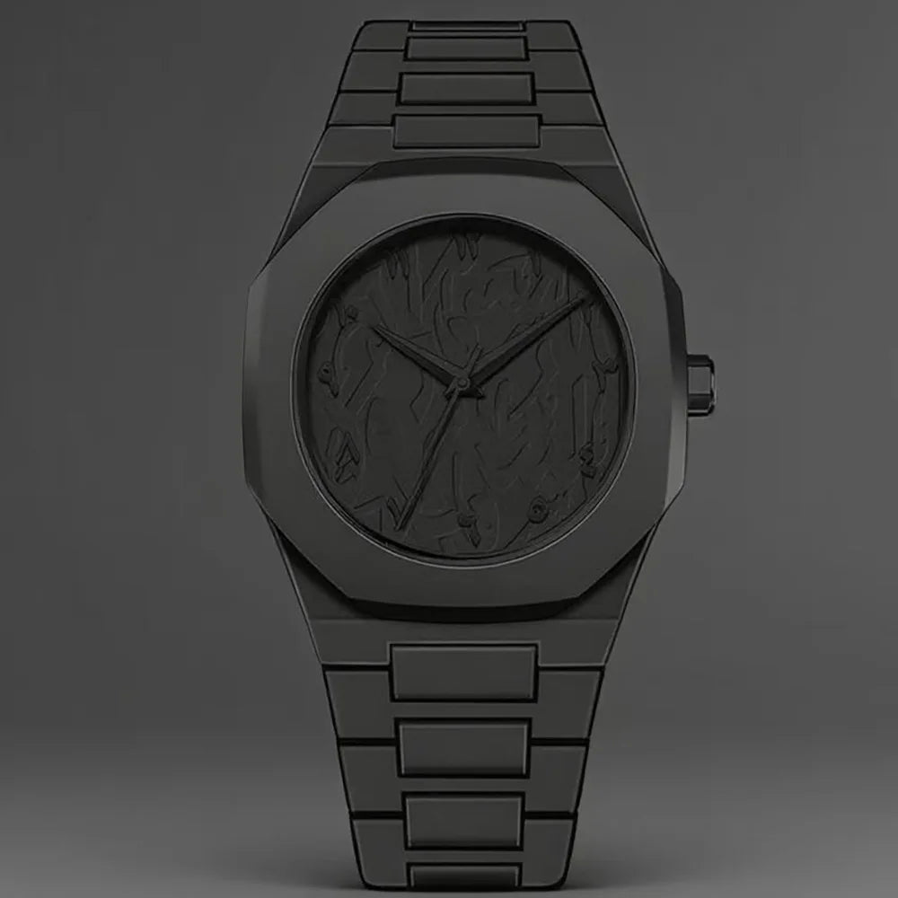 Outfit Look UrbanMax Black Quartz Watch