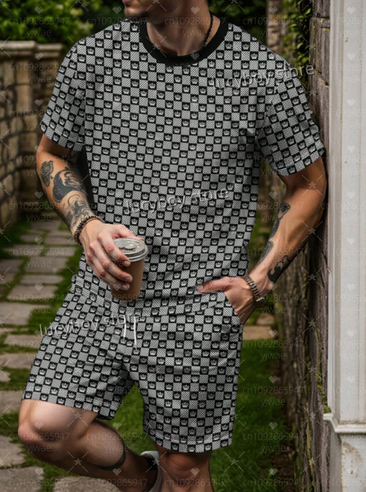 Outfit Look – Summer 3D Plaid Set