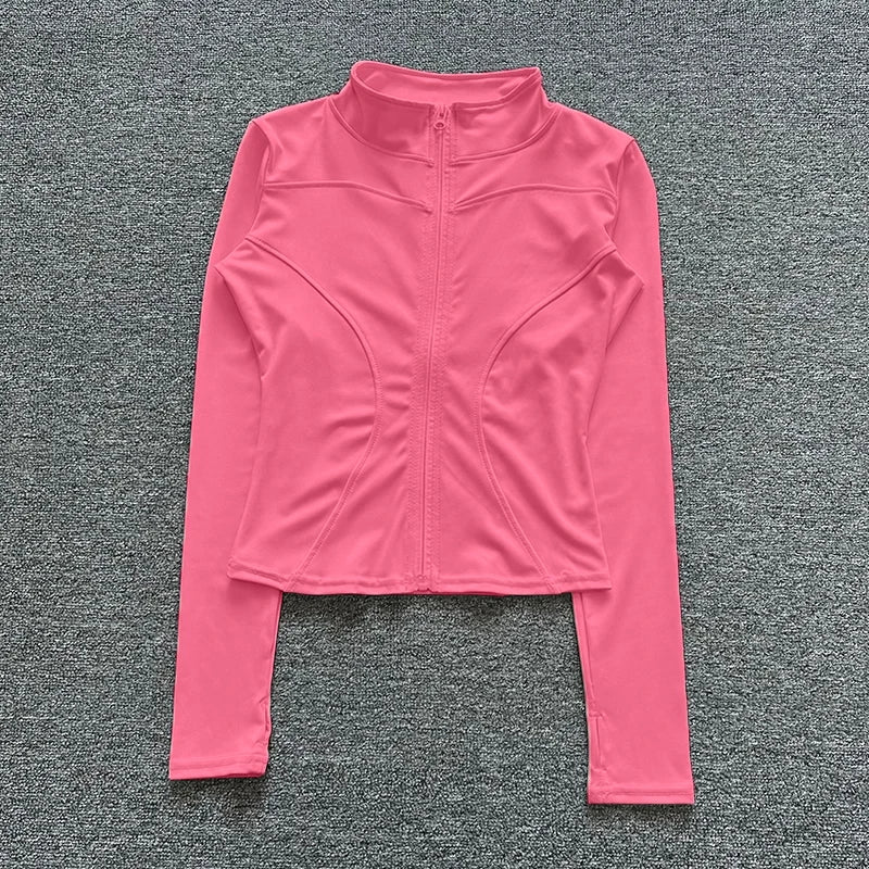 Outfit look- Women’s Slim Fit Gym & Yoga Jacket