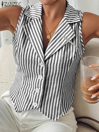 Outfit Look – Stripe Summer Tank