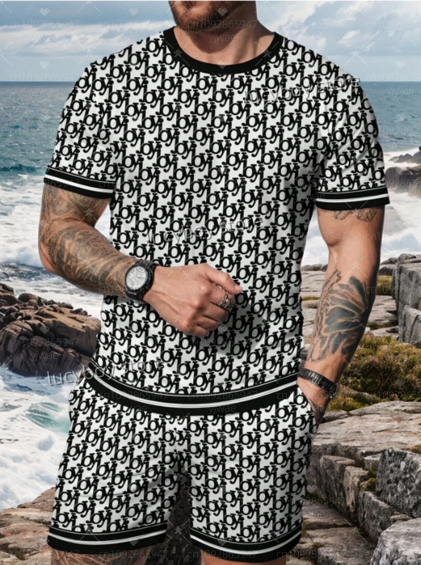 Outfit Look – Summer 3D Plaid Set
